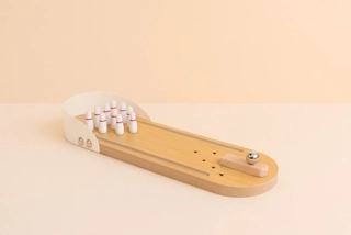 Mini Wooden Bowling Game