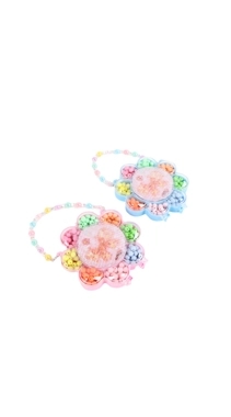 Colorful Bead Set with Flower-Shaped Organizer for Kids