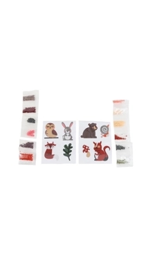 8pcs Diamond Painting Animal Stickers Set