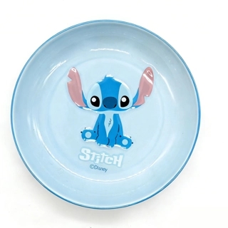 8-inch colored glaze relief plate with Stitch,