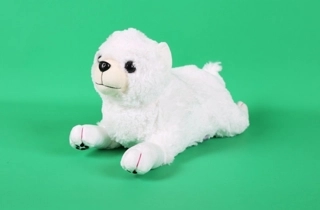 Soft White Plush Puppy Toy