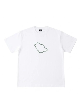 Kids National day T-shirt "Designed with saudi pride" - oversized