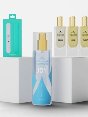Collection of (Rayqa Perfumes, Shimmering Body Mist and Nail Buffer)