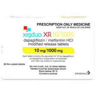 Xigduo XR 10mg/1000mg, Oral Antihyperglycemic - 28 Tablets