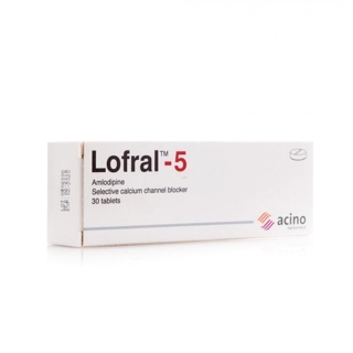Lofral 5 mg, Reduce Blood Pressure, Prevent Hypertension Complication - 30 Tablets