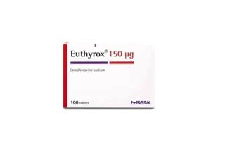 Euthyrox 150 mcg, For Thyroid Disorders - 100 Tablets
