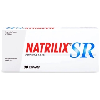 Natrilix 1.5 Mg, Sustained Release, Reduce Blood Pressure - 30 Tablets