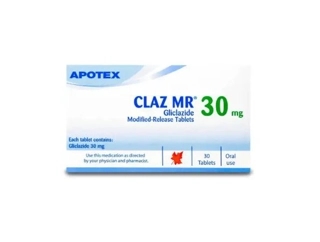 Claz MR 30 mg, Reduce Blood Glucose Level - 30 Tablets