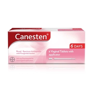 Canesten Vaginal Tablets, 100 mg - 6 Tablets