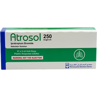Atrosol 250 mcg/2 mL Ipratropium Inhalation Solution - 21 Vials