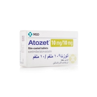 Atozet 10 Mg/10 Mg, Antihyperlipidemic - 30 Tablets