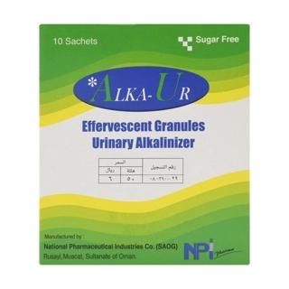 Alka-Ur Eff Granules 10 Sachet*الكا يور 10 اكياس فوار حبيبات