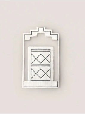 Metal Bookmark - with Traditional Najd Doors Engravings