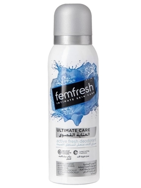 Fem Fresh Silver Spray Female Intimate Care Deodorant 125ml