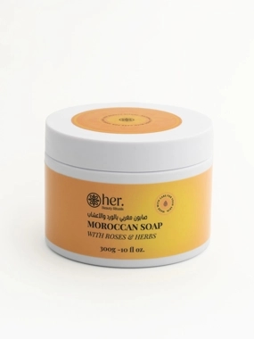 Moroccan soap with roses and herbs 300g