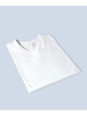 فانيلة الدفه نص كم رجالي أبيض