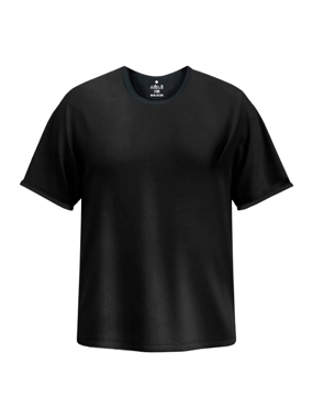 فانيلة الدفه دائري أسود - مقاس خاص