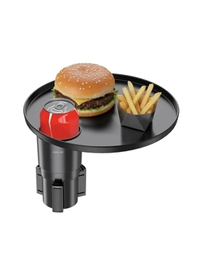 Green Lion Car Dining Table with Cup Holder - Black