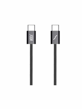 JODA Nylon USB‑C to USB‑C Cable – 60W Fast Charging – 1 Meter – Black