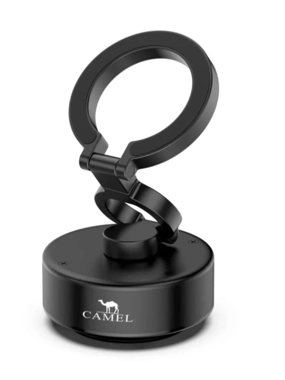 CAMEL Magnetic MagSafe Smart Suction Phone Stand – 360° Rotation – Black