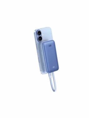 JODA MagTack 35W 10000mAh Power Bank with Built-in Type-C Cable - Blue