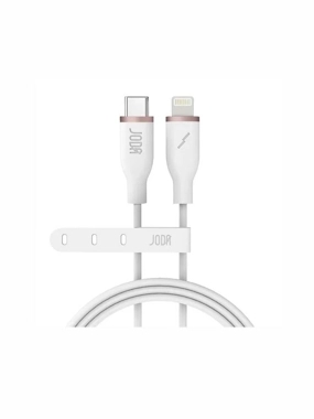 JODA Silicone Type-C to Lightning Cable, 1 Meter - White
