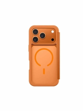 AmazingThing Glamour Folio Wallet Case for iPhone 17 Pro Max – Orange