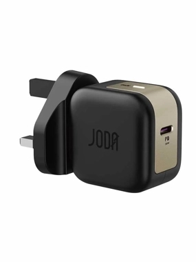 JODA DICE 30W USB-C Wall Charger – Black & Gold