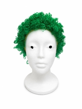 Green Curly Afro Wig