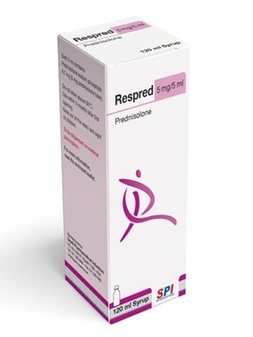 Respred Prednisolone Syrup 5 mg/5 ml – 120 ml