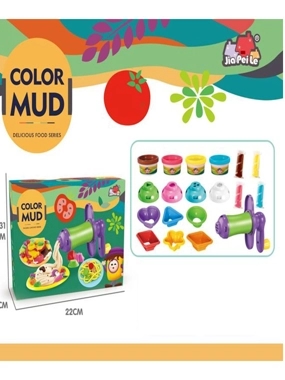 "Color Mud Dough Play Set with Food Molding Tools – 22 × 7 × 31 cm – 0.5 kg "