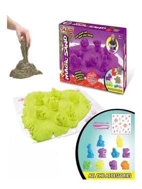 "Magic Sand Play Set for Kids – With Molds & Tools – Fun & Safe for Ages 3+ "