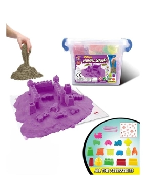 "Magic Sand Play Set for Kids – Castle & Vehicle Molds – For Ages 3+ "