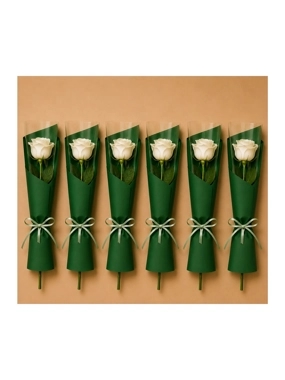 White Rose Collection withGreen Wrapping