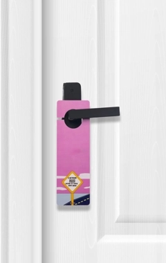 Moody person enter at your own risk Door hanger
