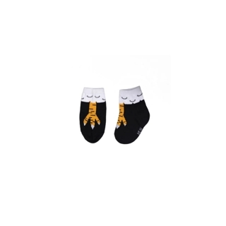 Baby socks with chicken feet design, sizes 0-1 year