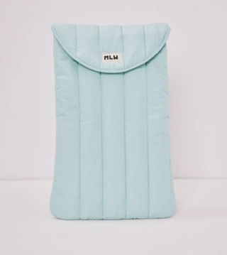 Baby blue laptop sleeve
