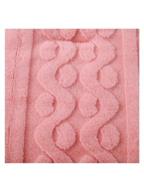 Lina winter queen-size Rose luxury faux fur bedspread – 6 pieces.