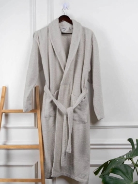 Bathrobe Nadav Royal Turkish cotton hotel design gray number of pieces 1