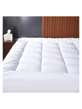 Gardenia Hotel-Style queen size mattress topper 120×200 cm, 14 cm Thickness White
