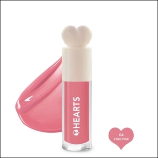 Hearts Lip Filler Gloss & Lip Plumper -04 Pink Filler 4.5 ml