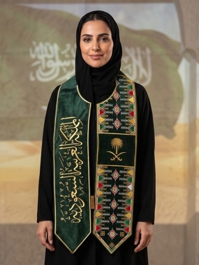 Green Asiri cat scarf