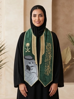 Women's Bisht-style wrap – Green