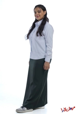 تنورة زيتي سادة