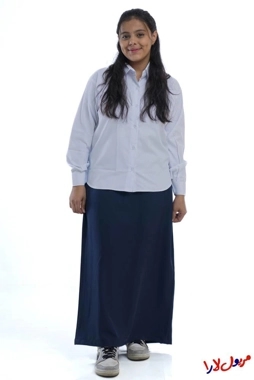 تنورة كحلي سادة