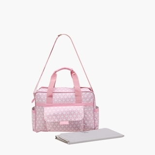 Juniors Printed Diaper Bag with Zip Closure and Double Handles