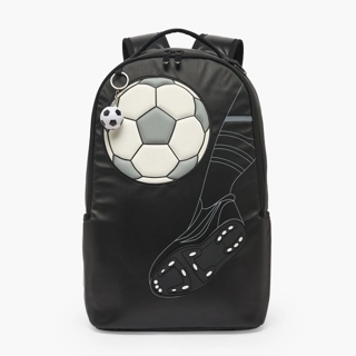 Juniors Football Print Backpack for Boys 8-13 Years with Padded Straps - 17 inches