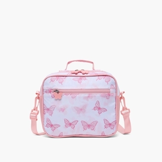 Juniors Butterfly Print Lunch Bag for Girls 8-12 Years with Detachable Strap