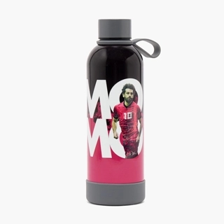 Celebrity Icons Mo Salah Stainless Steel Water Bottle with Wide Mouth and Carry Loop