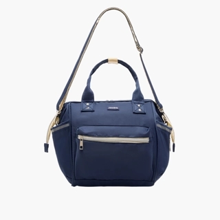 Juniors Solid Diaper Bag with Double Handle and Zip Closure